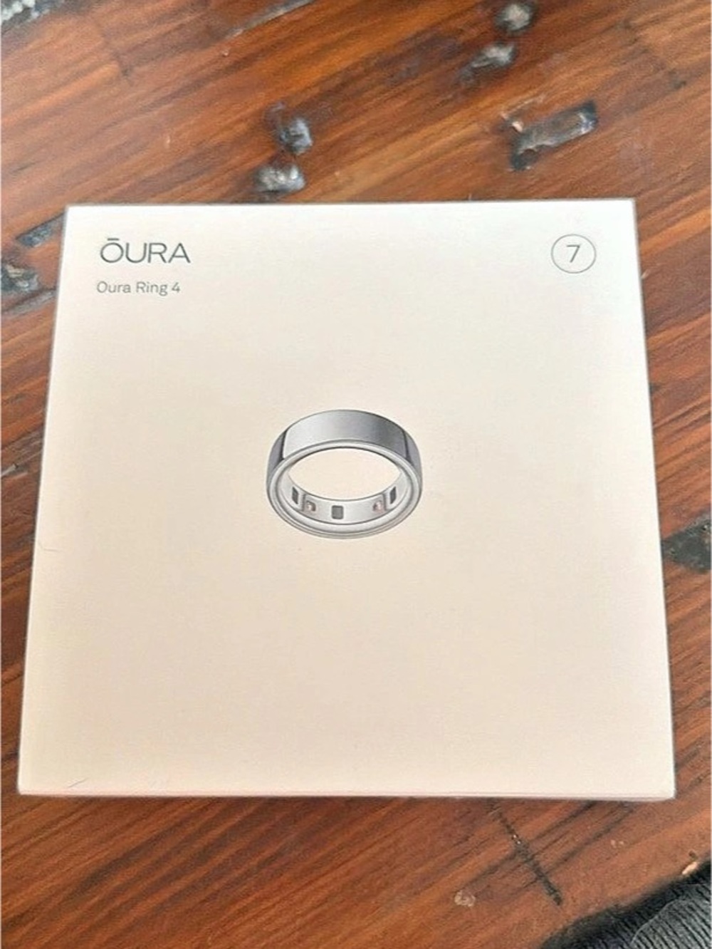 Oura Ring 4 Smart Ring Silver Size 7